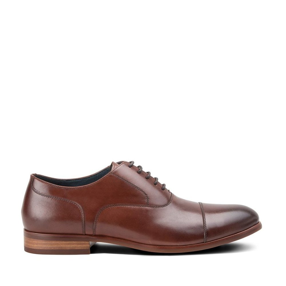 Yash Leather Handmade Brown Leather Oxfords